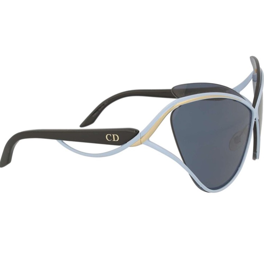 AUTHENTIC 🆕DIOR* AUDACIEUSE1 BLACK GOLD BLUE SUNGLASSES BUNDLE - Picture 4 of 13